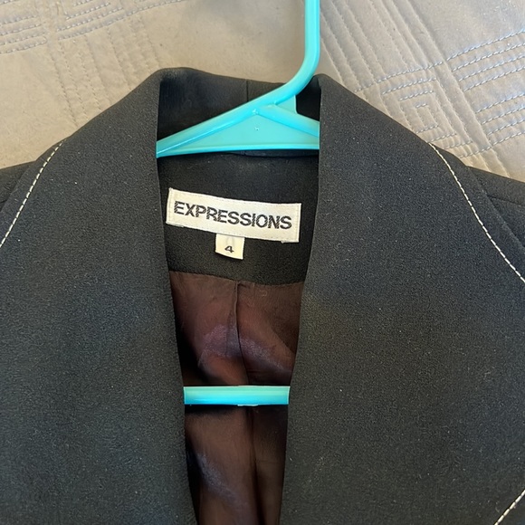 Coat black good condition 52/% polyester - Picture 3 of 3